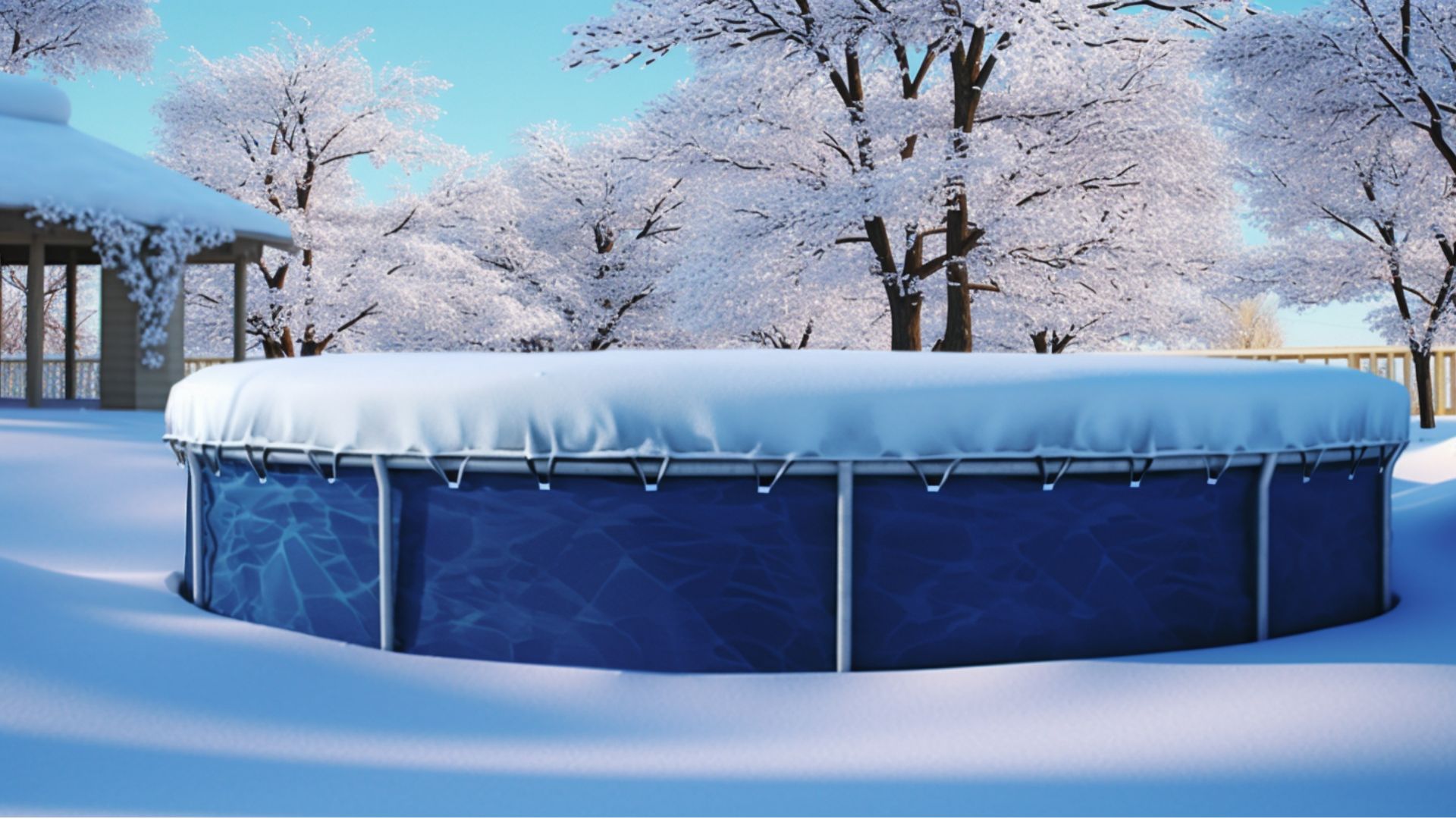 Coussin D'air Piscine Ronde 4m Pour Hiver - Protège La Bâche Et évite Les Dommages | Kit De Réparation Inclus